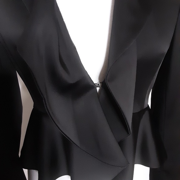 BCBG MAXAZRIA Black Formal Fitted Jacket Size Small - Picture 4 of 10